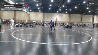 132 lbs 3rd Place - Anthony Gray, Wellington Wrestling vs Tristan Eril-Coto, Slam City WC