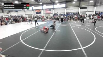 77 lbs Rr Rnd 1 - Raymond Pina, Tucson Cyclones vs Chase Arthur, Mingus Mountain WC