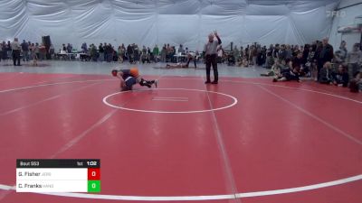 90 lbs Final - Gabriel Fisher, Jersey Shore vs Chase Franks, Hanover