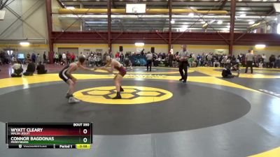 106 lbs Cons. Round 3 - Wyatt Cleary, Walsh Jesuit vs Connor Bagdonas, Perrysburg