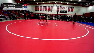 138 lbs Quarterfinals (8 Team) - Ruby Contreras, Fresno City College vs Emily Hernandez, Moorpark College