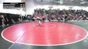 144 lbs Cons. Round 2 - Clayten Laughlin, Pueblo County vs Damon Villalobos, Prairie View