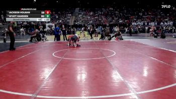 215 lbs Quarterfinal - Jackson Holman, Sandpoint vs Wyatt Hanssen, Wasatch Utah