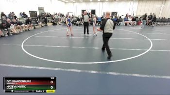 100 lbs Round 4 (6 Team) - Ivy Brandenburg, Hastings vs Mateya Mistic, Bemidji