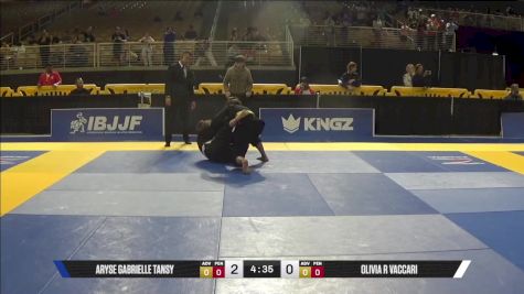 Olivia R Vaccari vs Aryse Gabrielle Tansy 2025 Pan Jiu Jitsu IBJJF Championship