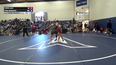 160 lbs Cons. Round 5 - Vida Boskovic, Southern Oregon University vs Piper Lalli, Unattached