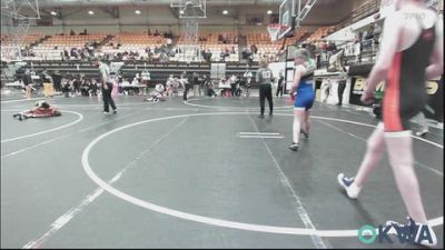 130-140 lbs Rr Rnd 4 - Mcykenzie Brooks, Little Axe Takedown Club vs Denver Norwood, Cowboy Wrestling Club