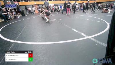 49 lbs Semifinal - Brylen Buckner, Weatherford Youth Wrestling vs Benjamin Loosli, Madill Takedown