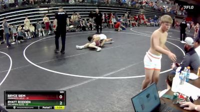 105 lbs Quarterfinals (8 Team) - Bryce Siem, Minnesota Gold vs Ryatt Rodden, Oklahoma Elite