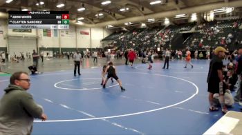 106 lbs Semifinal - John White, McCook vs Clayten Sanchez, Roosevelt Mustangs
