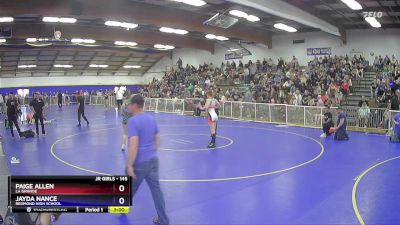 145 lbs Round 2 - Paige Allen, La Grande vs Jayda Nance, Redmond High School