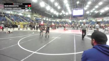 100 lbs Consolation - Miles Miramontes, Bear Cave WC vs Nathaniel Candelaria, Bear Creek Jr. Wrestling