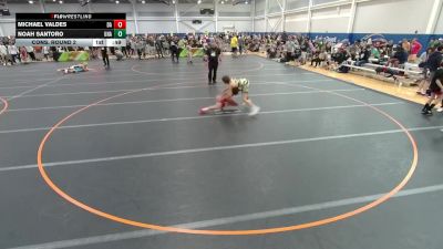 90 lbs Cons. Round 2 - Noah Santoro, Unattached vs Michael Valdes, Doral Academy
