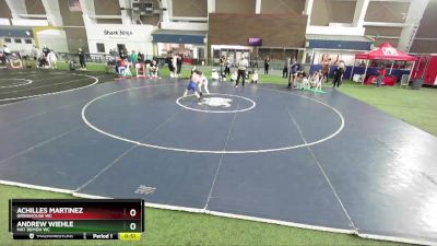 84 lbs Cons. Round 4 - Andrew Wiehle, Mat Demon WC vs Achilles Martinez, Grindhouse WC