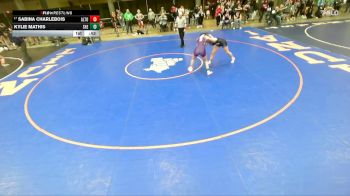 125 lbs Cons. Semi - Sabina Charlebois, Unattached vs Kylie Mathis, Sherrard