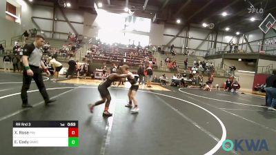 75 lbs Rr Rnd 3 - Xavier Rose, Pin-King All Stars vs Easton Cody, Broken Arrow Wrestling Club