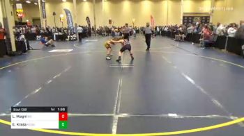 110 lbs Semifinal - Liam Magni, Big Spring vs Easton Krasa, McGuffey