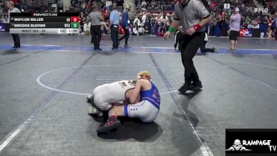 80 lbs Quarterfinal - Brooks Blevins, WTC vs Waylon Miller, Greater Heights