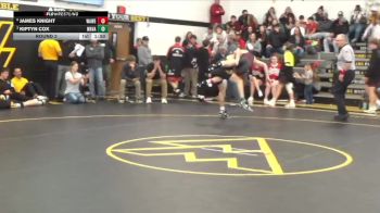 126 lbs Round 2 - Kiptyn Cox, Wapsie Valley vs James Knight, Waterloo West