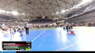 40 lbs Round 4 - Jiovani Rodriguez, Victory Wrestling-Central WA vs Luis Almaguer, Victory Wrestling-Central WA