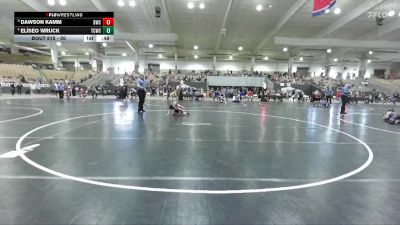 50 lbs Quarterfinal - Dawson Kamm, Blackman Wrestling Club vs Elíseo Wruck, Team Clarksville TCWC
