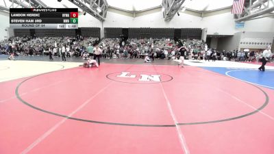 128-H lbs Round Of 64 - Landon Herdic, New York Military vs Steven Ham 3rd, Mwa