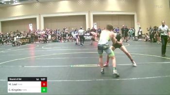 123 lbs Round Of 64 - Maddox Leal, Temecula Valley WC vs Connor Kingsley, Forge Wrestling