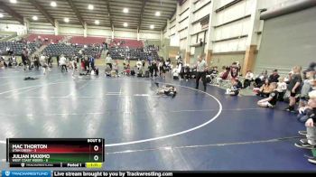 54 lbs Champ Round 1 (16 Team) - JULIAN MAXIMO, West Coast Riders vs Mac Thorton, Utah Green