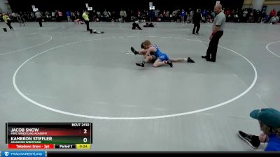 132 lbs Cons. Round 2 - Jacob Snow, MWC Wrestling Academy vs Kameron Stiffler, Assassins Wrestling