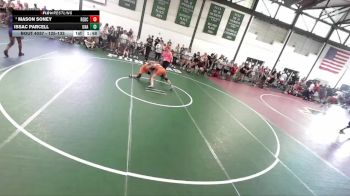 125-133 lbs Champ. Round 1 - Mason Soney, Normal Community HS vs Issac Parcell, Unattached