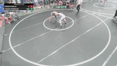120 lbs Quarterfinal - Conan Corrales, Rough House Wrestling Club vs Kaden Padilla, Alta Loma