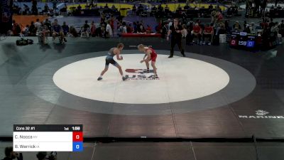 157 lbs Cons 32 #1 - Christopher Nocca, NY vs Brody Warrick, IA