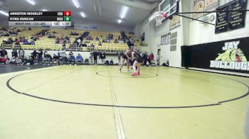 135 lbs 5th Place - Anniston Moseley, Verdigris HS Girls vs Kyra Duncan, Rogers High School Girls