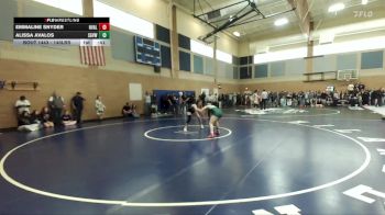 140lbs Cons. Round 4 - Alissa Avalos, Sageview (Girls) vs Emmaline Snyder, Naches Valley (Girls)