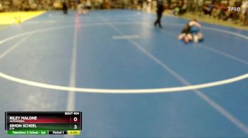 84 lbs Cons. Round 1 - Riley Malone, Alexandria vs Simon Scheel, K-M