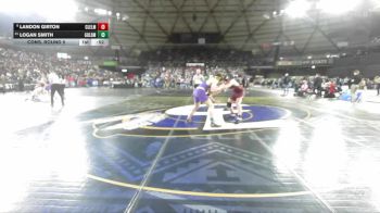 Boys 1B/2B 175 Cons. Round 5 - Landon Girton, Cle Elum vs Logan Smith, Goldendale