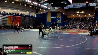 215 lbs Quarterfinal - Stosh Zalota, Malvern Prep vs Dylan Greenstein, Northfield Mt Hermon