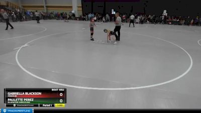 58-60 lbs Semifinal - Gabriella Blackson, Missouri vs Paulette Perez, Gladiator Wrestling