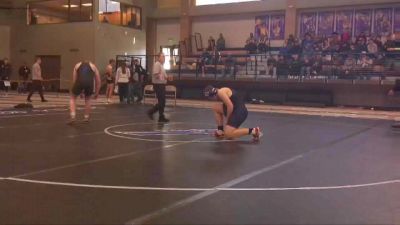 215 lbs Champ. Round 1 - Gage Robinson, Thunder Basin High School vs Logan Hibbs, Campbell County