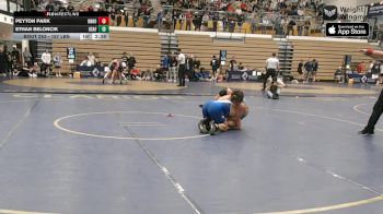 157 lbs Consi Of 16 #2 - Peyton Park, Unrostered Bull Trained vs Ethan Beloncik, Air Force