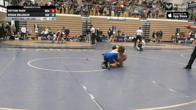 157 lbs Consi Of 16 #2 - Peyton Park, Unrostered Bull Trained vs Ethan Beloncik, Air Force