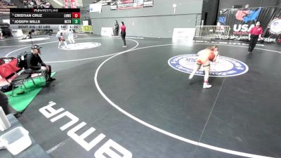 57 lbs Quarters - Cristian Cruz, Live Oak Wrestling Club SC vs Joseph Mills, Nor Cal Take Down Wrestling Club