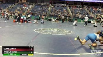 2A 132 lbs Champ. Round 1 - Rayshun James, Reidsville Senior vs Lukas Allman, Mt Pleasant