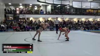 133 lbs Cons. Round 3 - Dylan Le, Ohio Northern University vs Seth Majewski, Defiance Collge