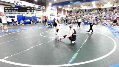 157 lbs Champ. Round 1 - Brody Coleman, Calabasas vs Ethan Zabala, Norco