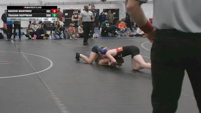 88 lbs Round 3 (6 Team) - Mason Martinez, Brawler Elite vs Teagan Huffman, Team Blue Hen