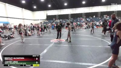 90 lbs Round 5 - Bentley Alcantara, Legacy Elite vs Carter Lirgg, Mighty Warriors Wrestling Acad