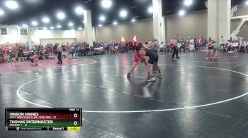 190 lbs Round 5 (6 Team) - Vinson Haines, S.E.O. Wrestling Club- Team Red vs Thomas Paternoster, Division-1