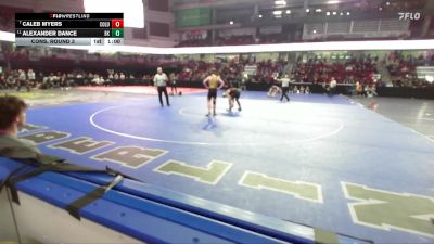 150 lbs Cons. Round 3 - Caleb Myers, Columbia vs Alexander Dance, Bishop Kelly