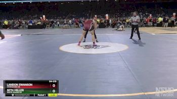 D4-215 lbs Semifinal - Landon Swanson, Charlevoix HS vs Seth Miller, White Pigeon HS